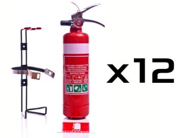 Show details for 1kg ABE Dry Chemical Powder Fire Extinguisher - Box of 12 Picture of 1kg ABE Dry Chemical Powder Fire Extinguisher - Box of 12