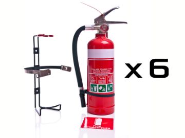 Show details for 1.5kg ABE Dry Chemical Powder Fire Extinguisher - Box of 6 Picture of 1.5kg ABE Dry Chemical Powder Fire Extinguisher - Box of 6