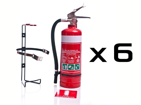 Picture of 2kg ABE Dry Chemical Powder Fire Extinguisher - Box of 6