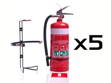 Show details for 2.5kg ABE Dry Chemical Powder Fire Extinguisher - Pack of 5 Picture of 2.5kg ABE Dry Chemical Powder Fire Extinguisher - Pack of 5