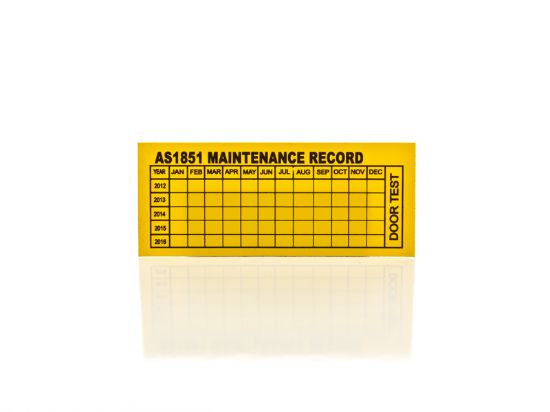 Picture of Maintenance Service Tag - Self Adhesive