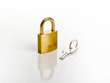 Show details for 003 Padlock and Key Picture of 003 Padlock and Key