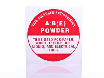 Show details for ABE Fire Extinguisher ID Sign Picture of ABE Fire Extinguisher ID Sign