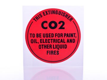 Show details for CO2 Fire Extinguisher ID Sign Picture of CO2 Fire Extinguisher ID Sign