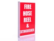 Picture of Fire Extinguisher & Fire Hose Reel (Text) - Right Angle Sign