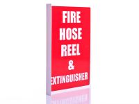 Picture of Fire Extinguisher & Fire Hose Reel (Text) - Right Angle Sign