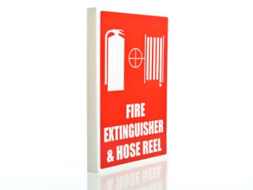Show details for Fire Extinguisher & Fire Hose Reel Right Angle - Large Sign Picture of Fire Extinguisher & Fire Hose Reel Right Angle - Large Sign