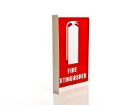 Picture of Fire Extinguisher Location  Sign - Right Angle - Medium
