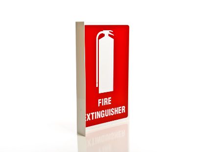 Picture of Fire Extinguisher Location  Sign - Right Angle - Medium