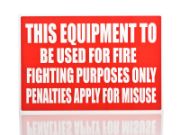 Picture of Equipment to be Used Sign