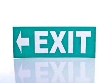 Show details for Exit - Left Arrow Sign Picture of Exit - Left Arrow Sign