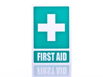 Show details for First Aid Location Sign Picture of First Aid Location Sign