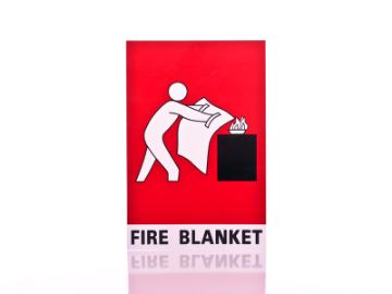 Show details for Fire Blanket Location Sign Picture of Fire Blanket Location Sign