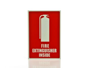 Show details for Fire Extinguisher Inside Sign Picture of Fire Extinguisher Inside Sign