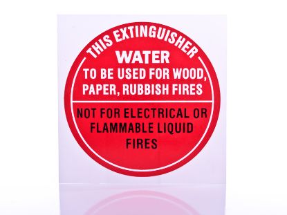 Picture of Water Fire Extinguisher ID Sign