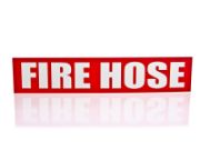 Picture of Fire Hose - Words Only Strip Sign