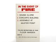 Picture of In the Event of Fire Sign