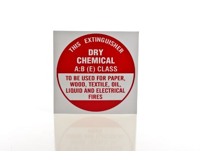Picture of ABE Dry Powder Fire Extinguisher ID Sign - Metal