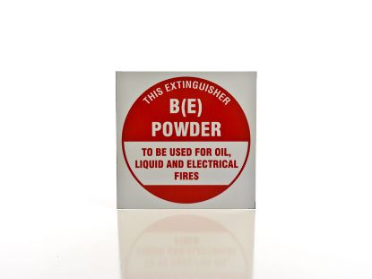 Picture of BE Fire Extinguisher ID Sign - Metal