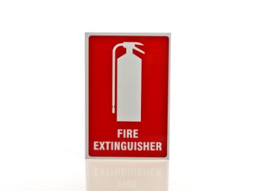 Show details for Fire Extinguisher Location Sign - Metal Picture of Fire Extinguisher Location Sign - Metal
