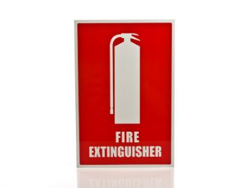 Show details for Fire Extinguisher Location Sign - Large - Metal Picture of Fire Extinguisher Location Sign - Large - Metal