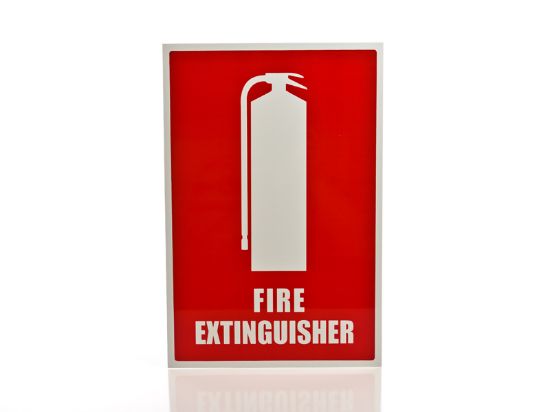 Picture of Fire Extinguisher Location Sign - Large - Metal