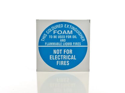 Picture of AFFF Foam Fire Extinguisher ID Sign - Metal