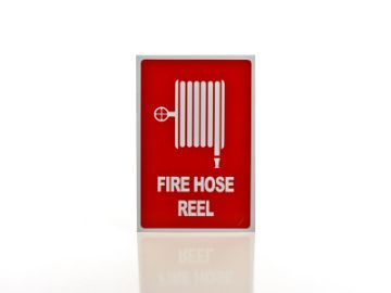 Show details for Fire Hose Reel Location Sign - Metal Picture of Fire Hose Reel Location Sign - Metal