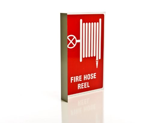 Picture of Fire Hose Reel Picture Sign - Right Angle - Metal