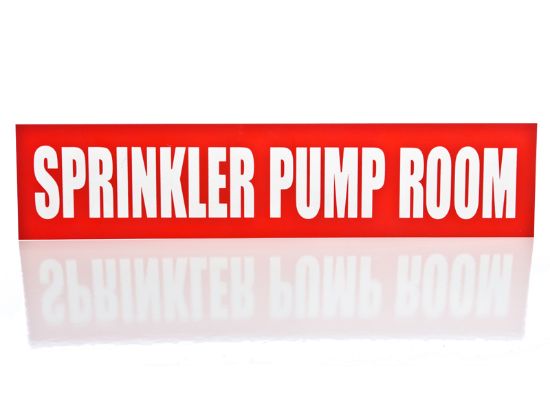 Picture of Sprinkler Pump Room Sign