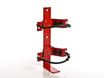 Show details for 2.5kg Fire Extinguisher Vehicle Bracket - Rubber Straps - Red Picture of 2.5kg Fire Extinguisher Vehicle Bracket - Rubber Straps - Red