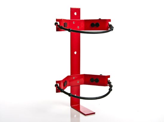 Picture of 9kg Fire Extinguisher Vehicle Bracket - Rubber Straps - Red