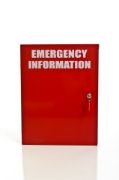 Picture of Universal Essential Services / Emergency Information / Safety Information Log Book Cabinet - Metal - Locked